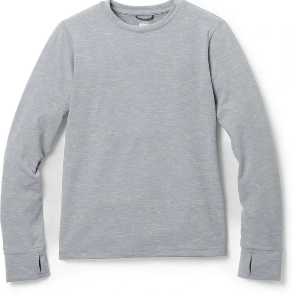 Rei CO-op Kids Gray Sahara Shade Long Sleeve T-Shirt size 10-12 - Picture 1 of 5
